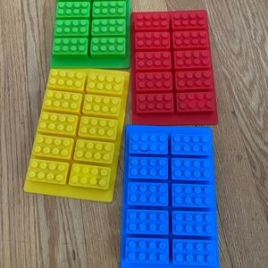 4 Lego silicone molds